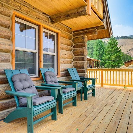 Riverfront Montana Log Cabin With Mountain Views! Villa Butte Exterior photo